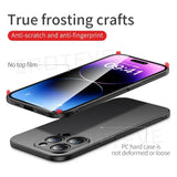 For iPhone 16 15 14 13 12 Pro Max Case ZROTEVE Slim Matte Hard PC Cover