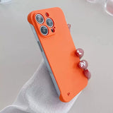 Frameless Smooth With Camera Protection Shockproof Case for iPhone