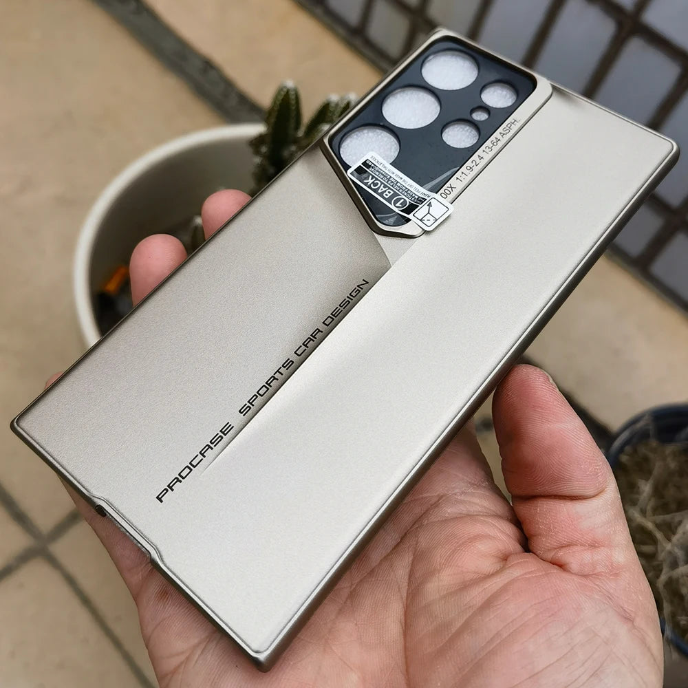Titanium Gray Paint Hard Plastic Thin Shell Case For Samsung