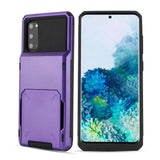 Armor Card Slot Flip Wallet Case for Samsung