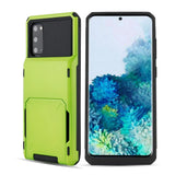 Armor Card Slot Flip Wallet Case for Samsung