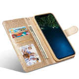 Wallet Glitter Clamshell High-end Case For iPhone