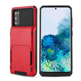 Armor Card Slot Flip Wallet Case for Samsung