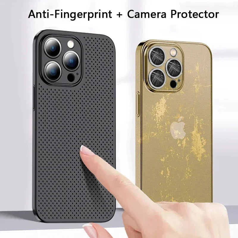 Heat Dissipation Breathable Cooling Case For IPhone