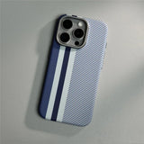 Hit Color Carbon Fiber Texture Magetic Case For iPhone