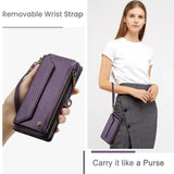 Leather Crossbody Wallet Case for Samsung
