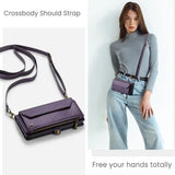 Leather Crossbody Wallet Case for Samsung