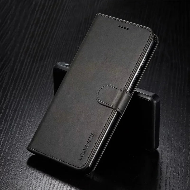 Business Leather Wallet Case for Samsung