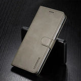 Business Leather Wallet Case for Samsung