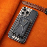 Leather Wallet Stand Phone Case For iPhone