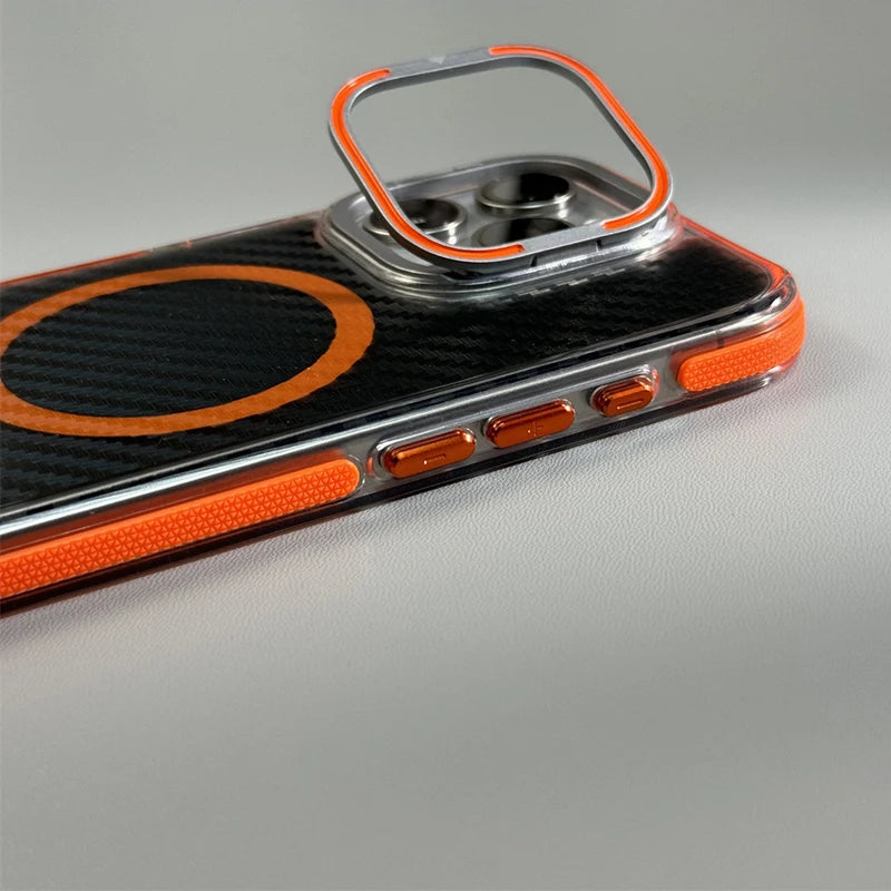 Lens Holder Magnetic Phone Case for iPhone