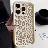 Leopard Print Silicone Phone Case For iPhone