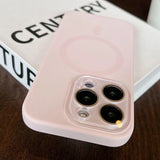 Liquid Silicone Skin Case Magnetic Wireless Charge for iPhone