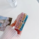 Luxury 3D cute camellia flowersl leather Case for iPhone