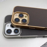 Luxury Carbon Fiber Pattern Simple Matte Case For iPhone