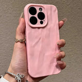 Luxury Chic Wrinkled Soft Silicone Phone Case For iphone