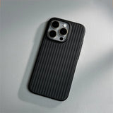 Luxury Corrugated Pattern Matte Hard PC Case For iPhone