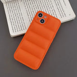 Luxury Down Jacket Fine Hole Silicon Case For iPhone