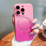 For Magnetic Gradient Silicone Shockproof Case for iPhone