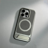 Luxury Heat Dissipation Breathable Magnetic Case For iPhone