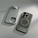 Luxury Heat Dissipation Breathable Magnetic Case For iPhone