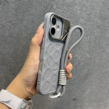 Luxury Lens Holder Lanyard Magnetic Case for iPhone