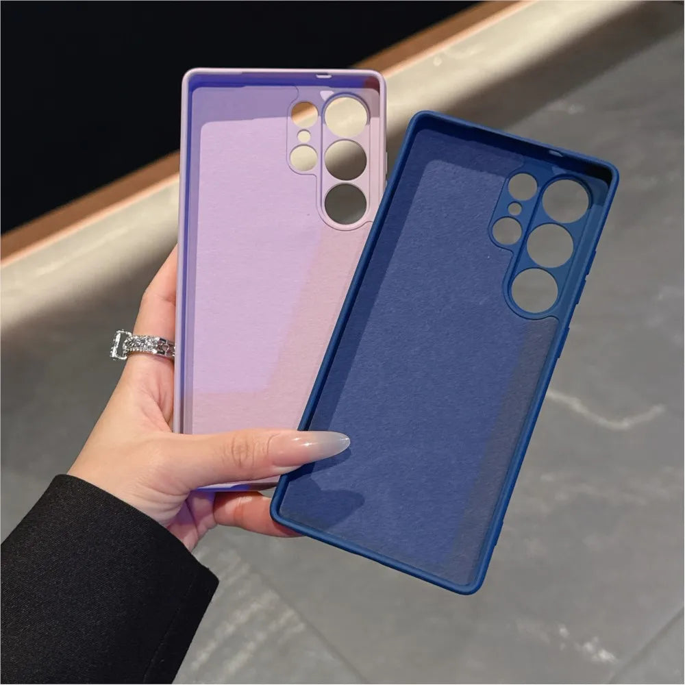 Luxury Liquid Silicone Magnetic Case For Samsung