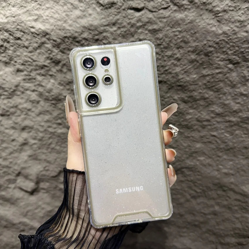 Luxury Luminous Neon Transparent Soft Case For Samsung