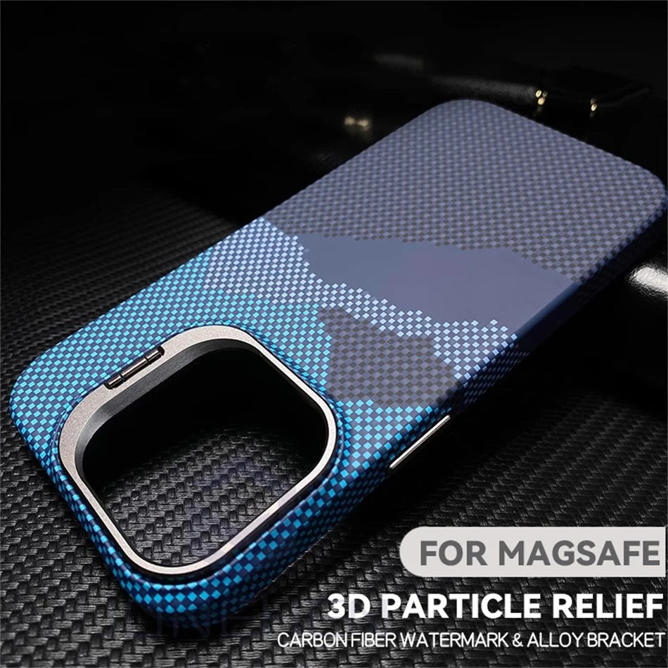 Luxury Matte Carbon Magnetic Slim Case For iPhone