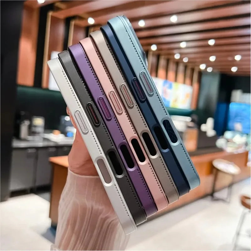 Luxury Matte Hollow Magnetic Radiating Case for iPhone