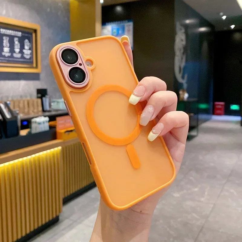 Luxury Matte Magnetic Phone Case for iPhone