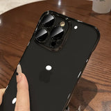 Luxury Plating Ultra Thin Borderless Lens Protector Case For iPhone