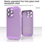 Luxury Slim Cooling With Lens protector Phone Case For iPhone