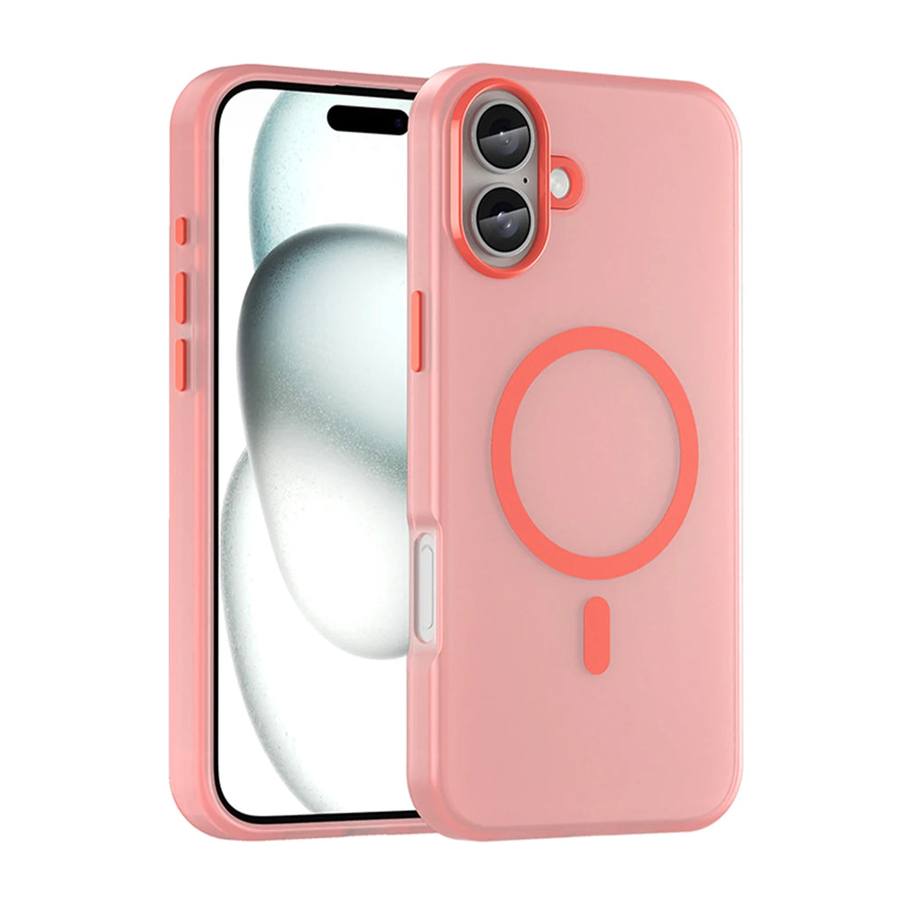 Luxury Soft Silicone Translucent  Magnetic Matte Case For iPhone