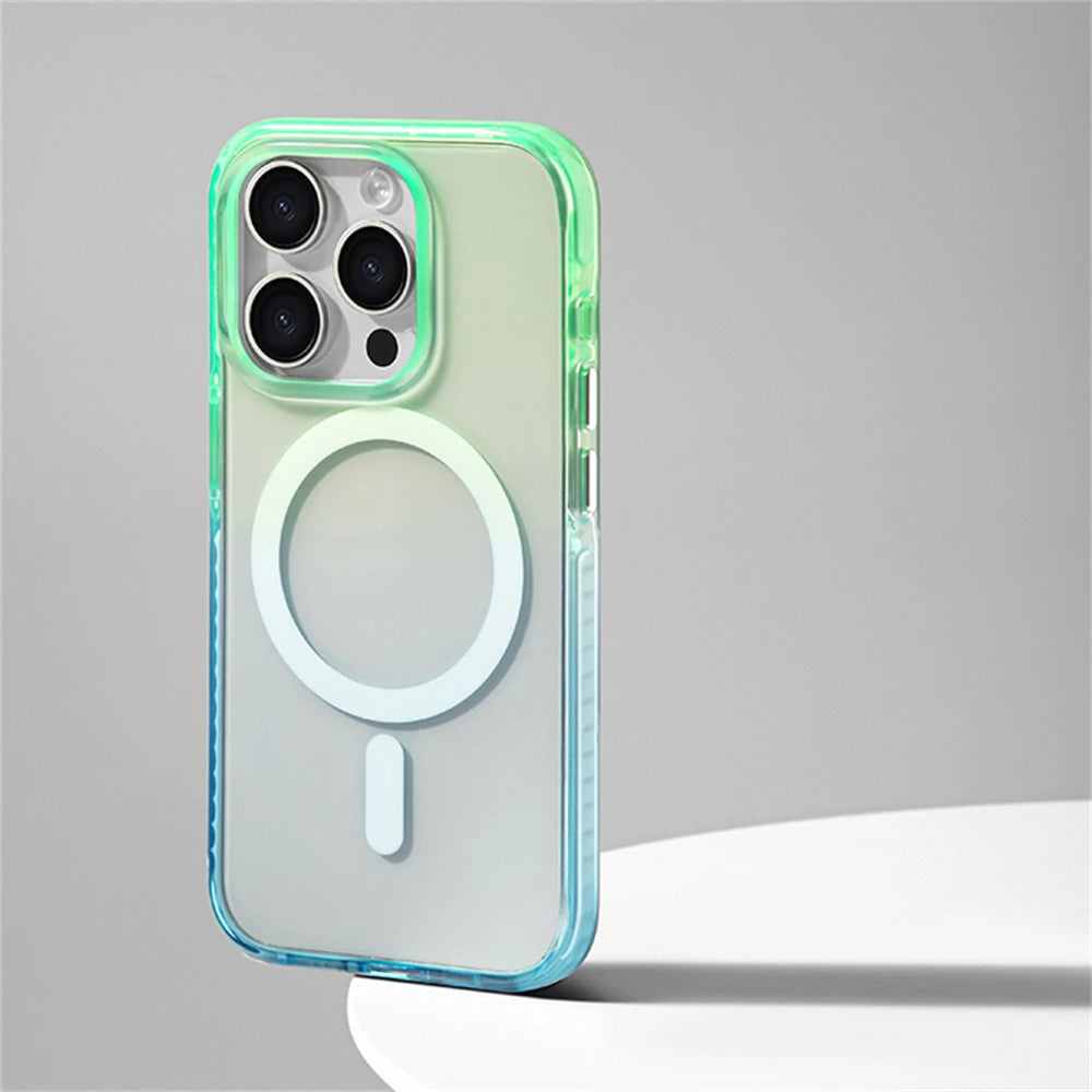 Luxury Transparent Magnetic Case For iPhone