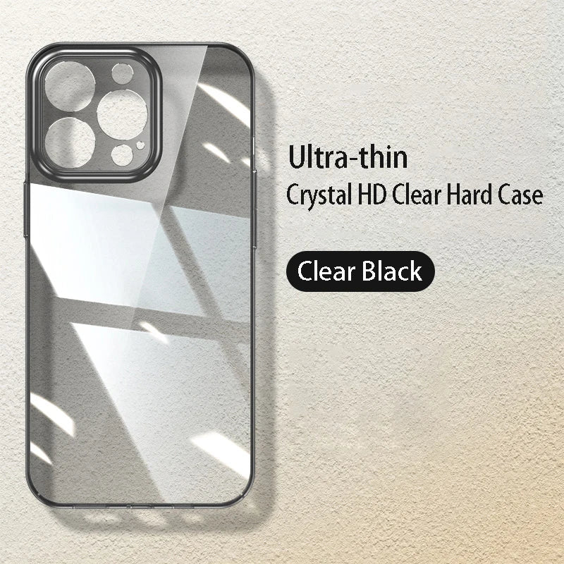 Luxury Ultra Thin Transparent Hard PC Case For iPhone