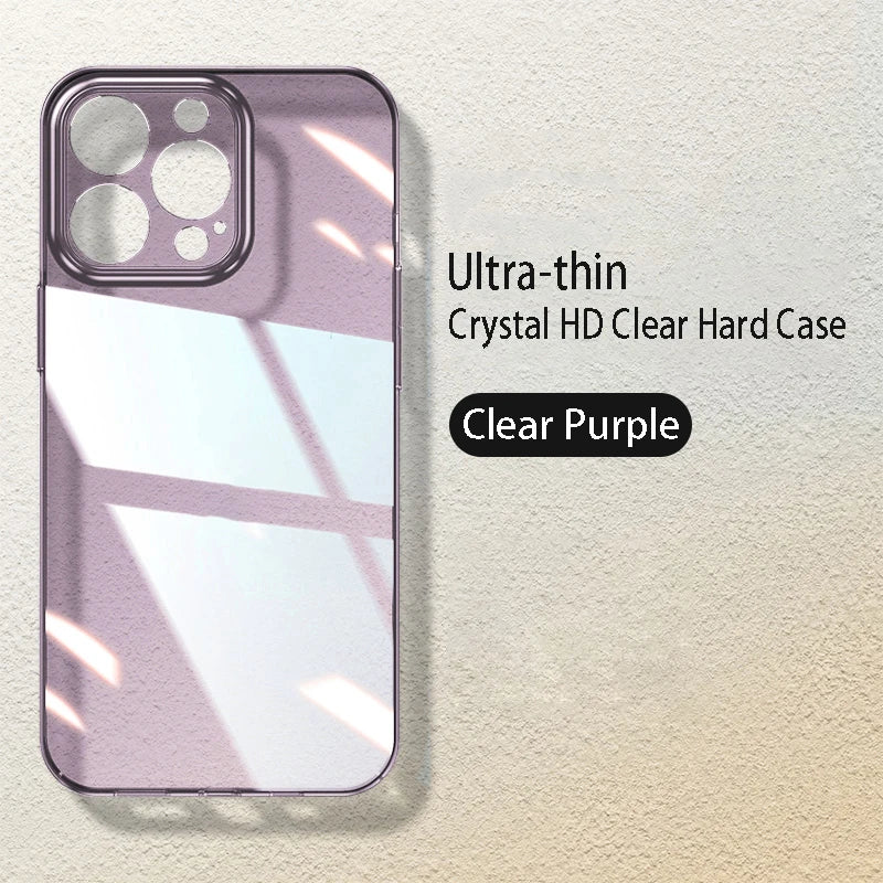 Luxury Ultra Thin Transparent Hard PC Case For iPhone