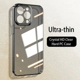 Luxury Ultra Thin Transparent Hard PC Case For iPhone