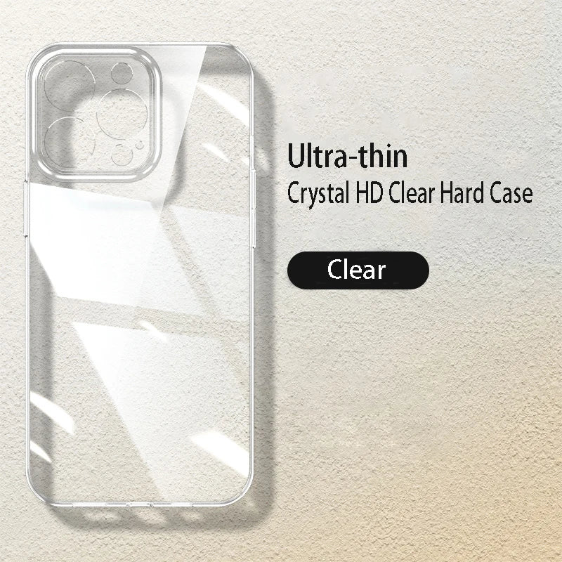 Luxury Ultra Thin Transparent Hard PC Case For iPhone