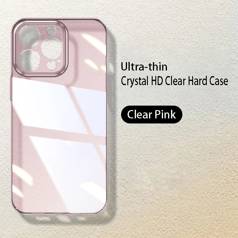 Luxury Ultra Thin Transparent Hard PC Case For iPhone