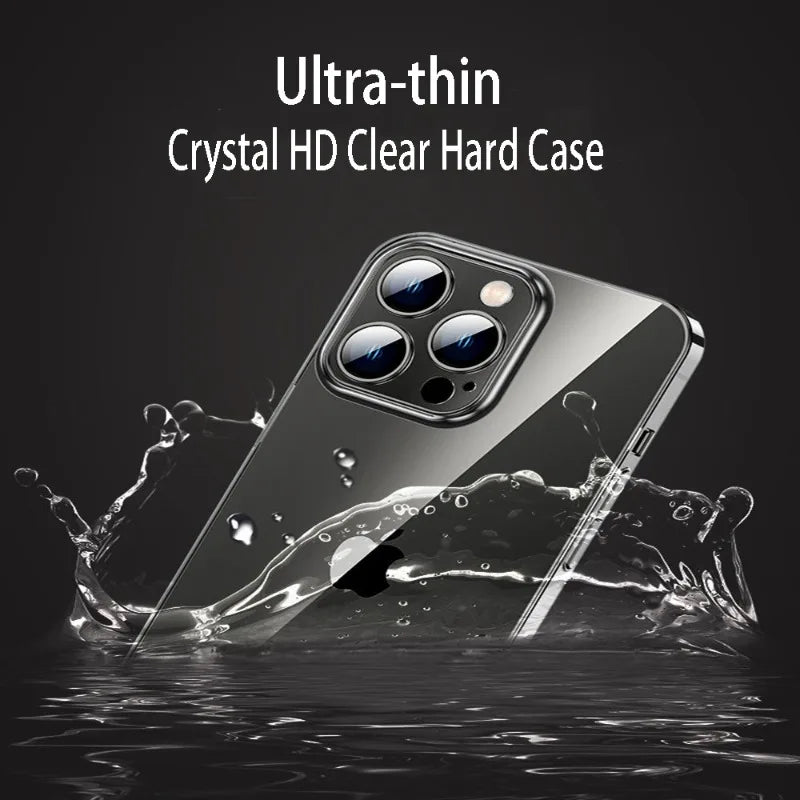 Luxury Ultra Thin Transparent Hard PC Case For iPhone