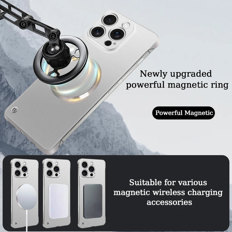 Luxury Ultrathin Magnetic Frameless Case For iPhone