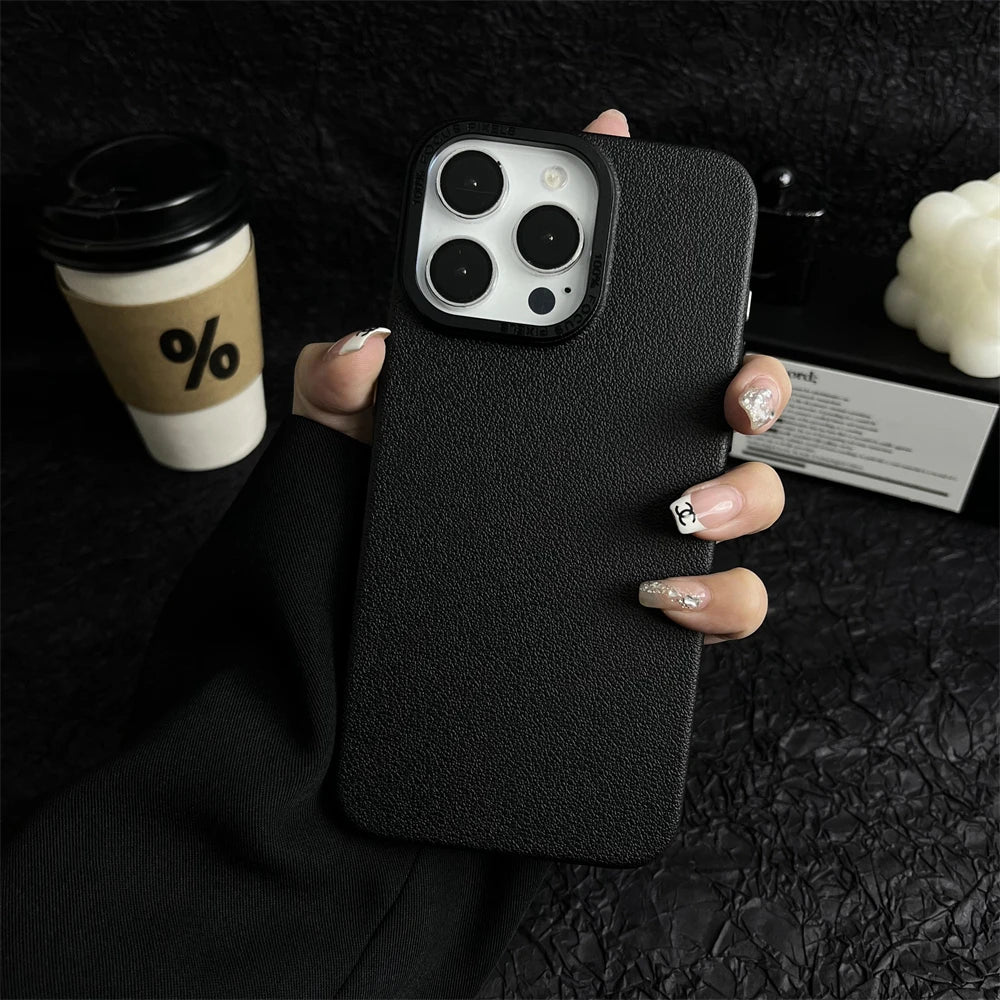 Lychee Pattern Hard PC For Magnetic Thin Case For iPhone