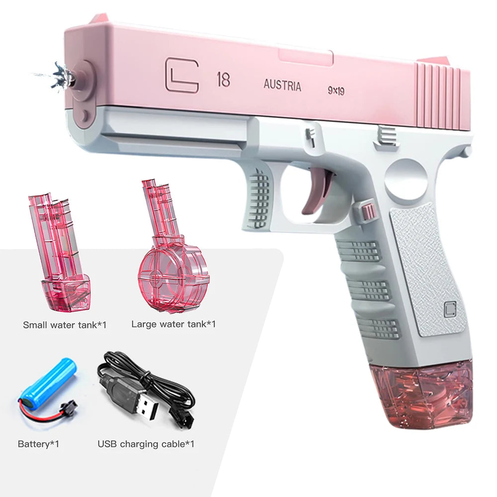 M416 Charge Water Gun Electric High Capacity Pistol Shooting Toy Fully Automatic Summer Beach Toy