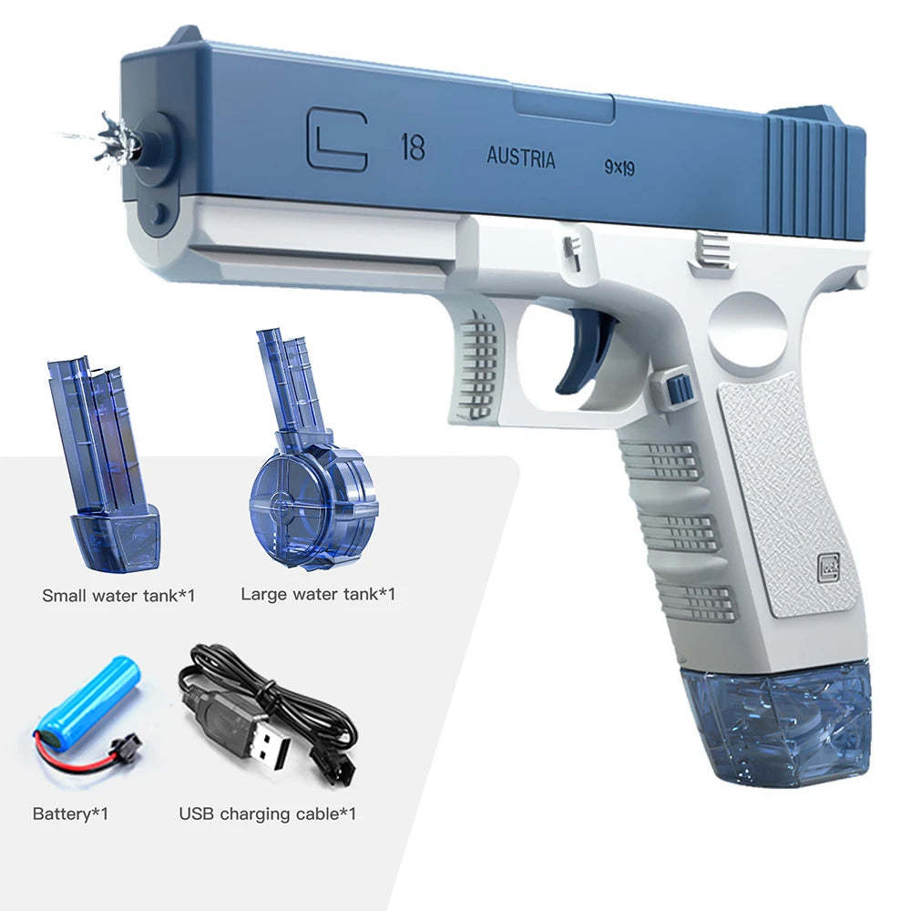 M416 Charge Water Gun Electric High Capacity Pistol Shooting Toy Fully Automatic Summer Beach Toy