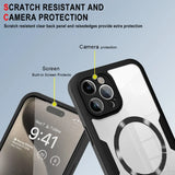 Magnetic 360 Front+Back Clear Case For iPhone