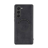 Luxury Leather For Magnetic Wireless Charge Case For Samsung