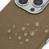 Magnetic Nylon Flax Fabric Phone Case For iPhone