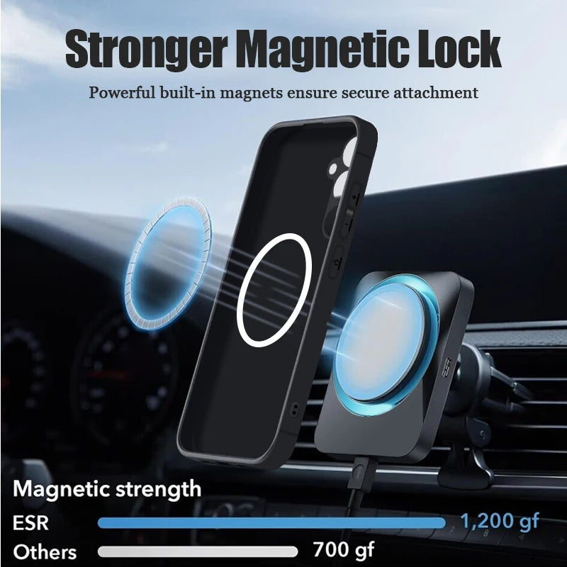 Magnetic Silicone Phone Case For Samsung