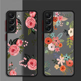 Beautiful Flower Matte Case for Samsung